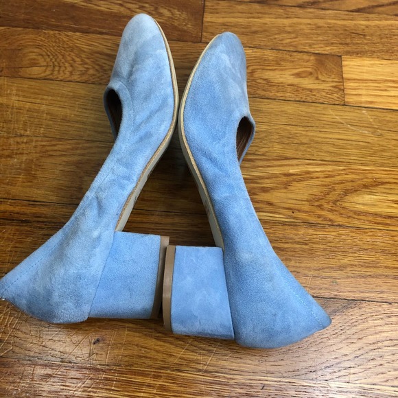 Jeffrey Campbell Baby Blue Suede Bitsie Pumps Heel Size 7.5 - Picture 6 of 10